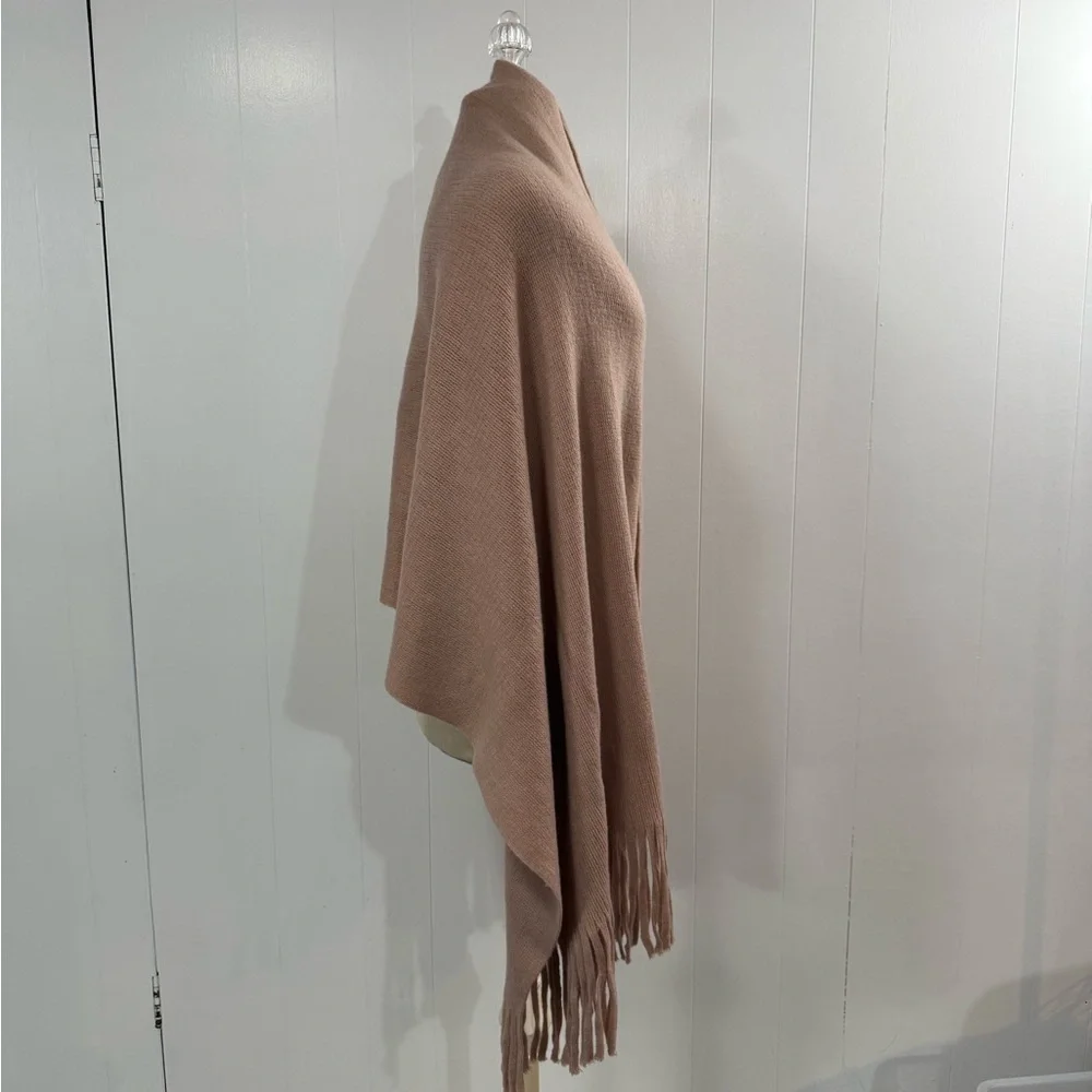 Steve Madden | Dusty Rose Oversized Blanket Scarf with Fringe